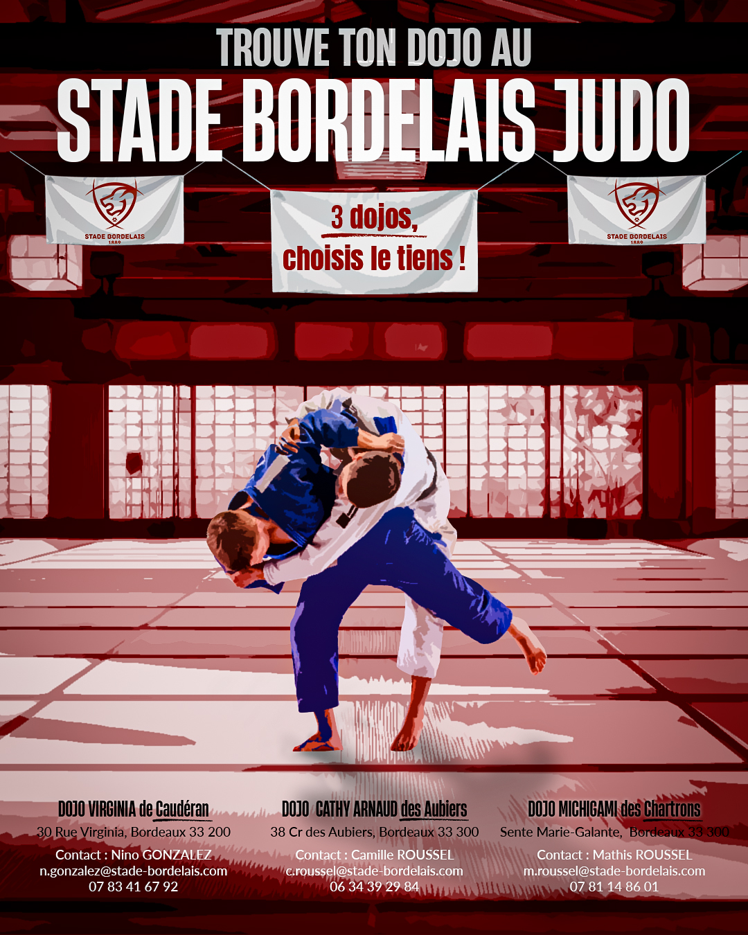 3 dojos stade bordelais