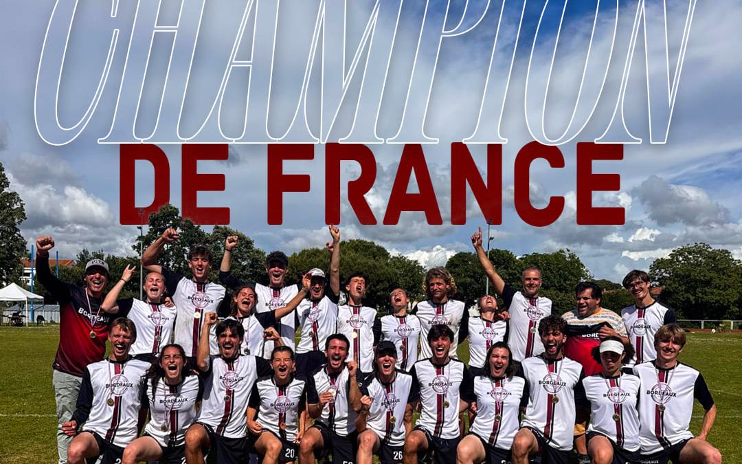 L’équipe mixte du Stade Bordelais sacrée championne de France d’Ultimate